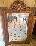 small gilded mirror